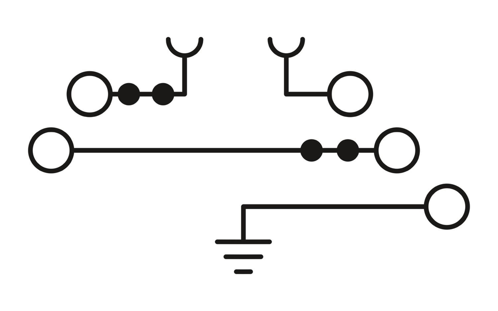 3214365 - UT 4-PE/L/TG - Многоярусный клеммный модуль