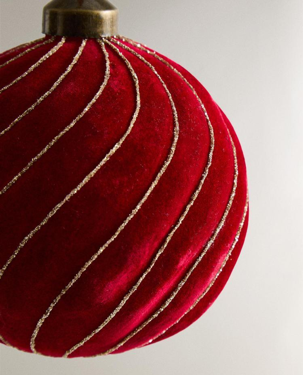 ZARA HOME ЕЛОЧНОЕ УКРАШЕНИЕ В ФОРМЕ ШАРА, КРАСНЫЙ