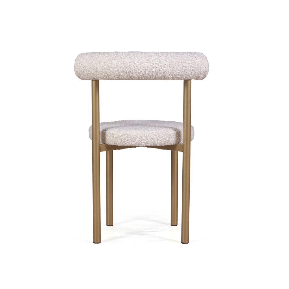 Стул Biggi, букле Turin ivory / опоры золото