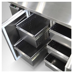 Стол холодильный для пиццы Finist СХСпцг-700-1(1/6) (боковой холодильный агрегат) с гранитной столешницей