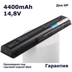 Аккумулятор iBatt 4400mAh, для HSTNN-LB33 HSTNN-iB34 EX942AA 448007-001 HSTNN-UB33