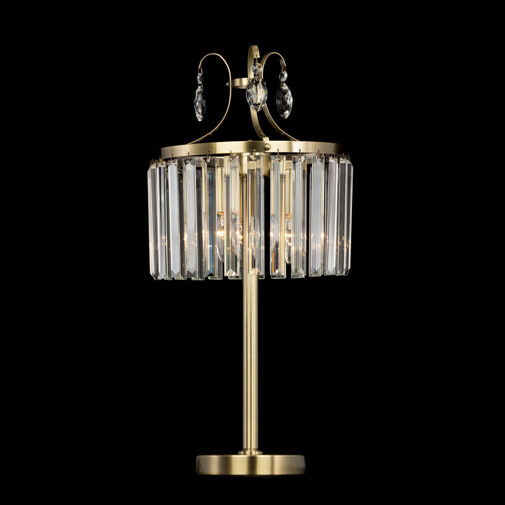 Citilux Инга CL335833 Настольная лампа хрустальная Бронза
