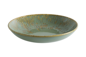 Тарелка d=230 мм. глубокая 1000 мл. Снэл Зеленый чай