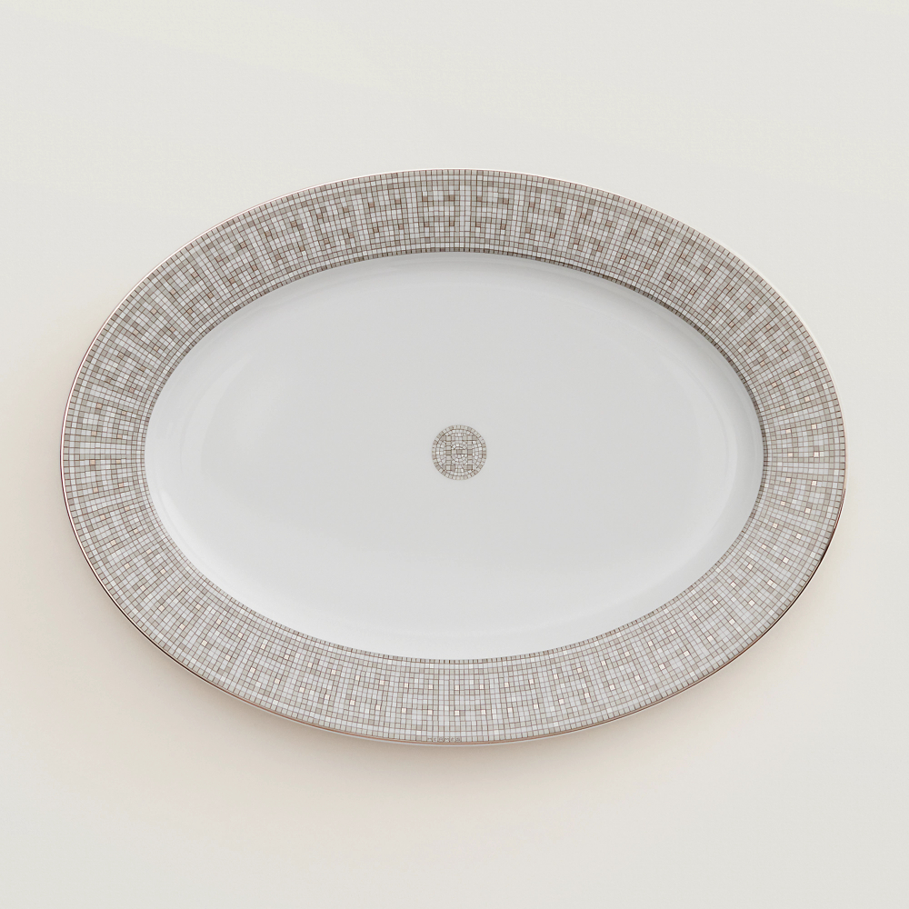 Блюдо овальное Mosaique Au 24 Platine (37 см)