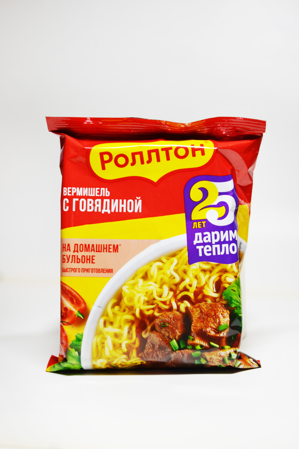 Вермишель Роллтон На домашнем бульоне с говядиной 60г