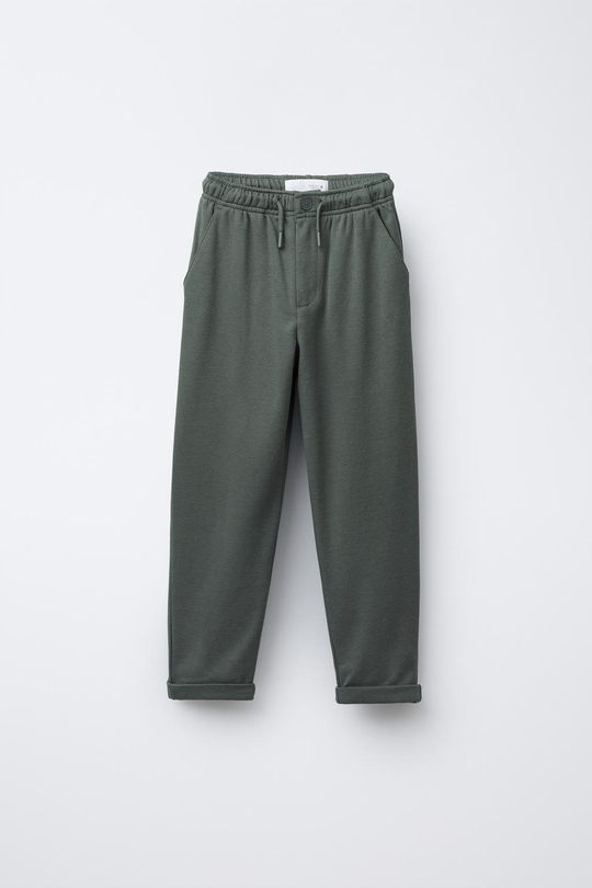 ZARA БРЮКИ COMFORT НА РЕЗИНКЕ, ХАКИ
