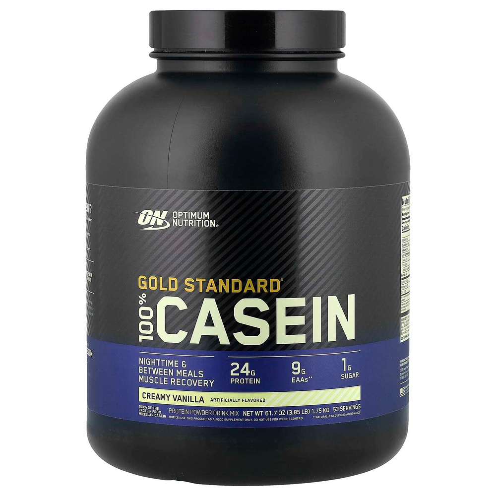 Optimum Nutrition, Gold Standard® 100% Casein, ванильный вкус, 1,75 кг (3,86 фунта)