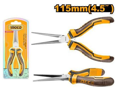Длинногубцы мини 115 мм. SUPER INGCO HMNNP08115