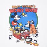 Футболка UNIQLO x Disney «Mickey and Pluto» ретро, бел.