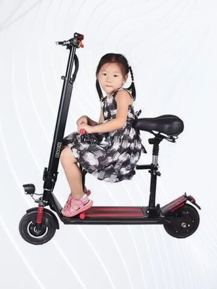 Детское сиденье с подставкой и ручками для электросамоката, мопеда