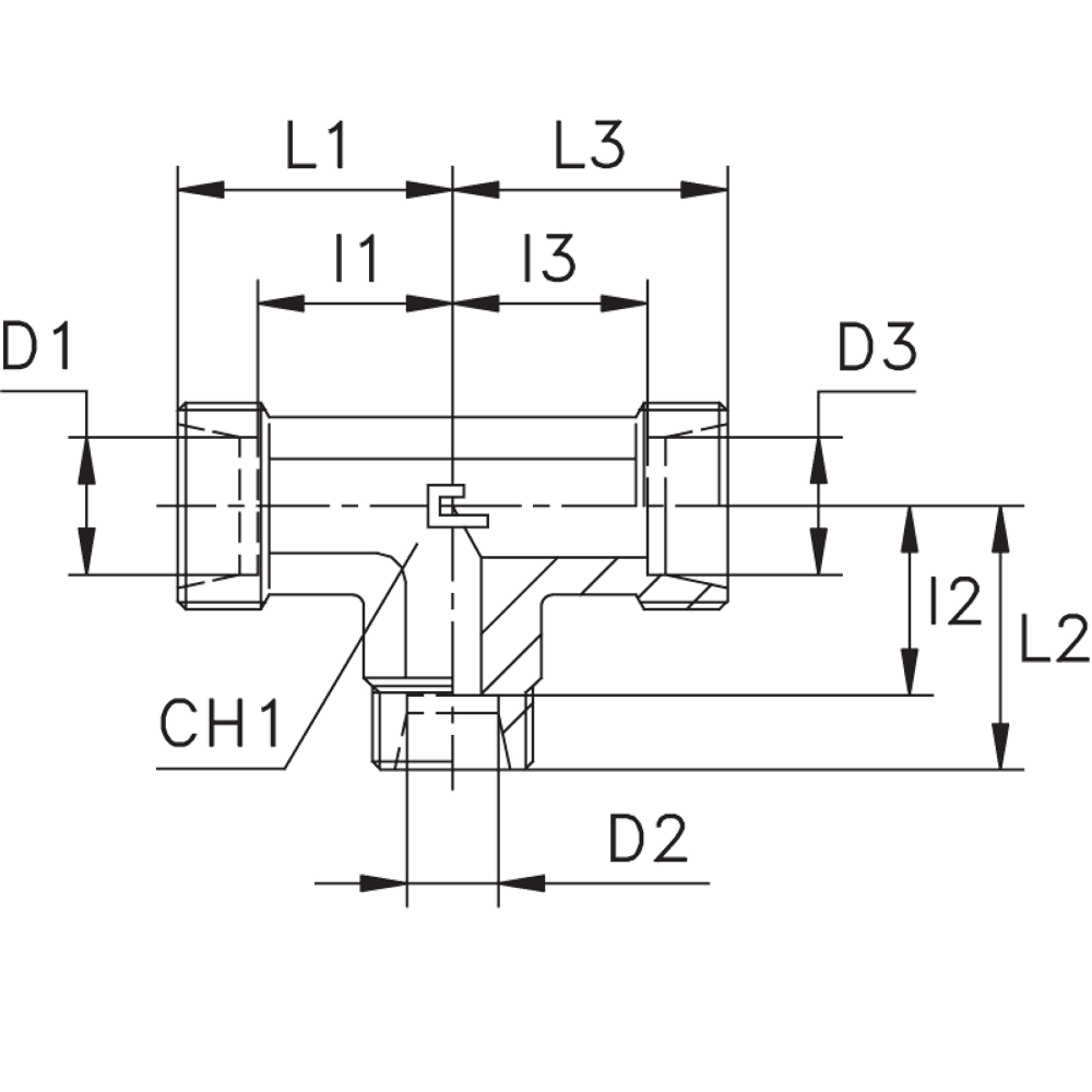 Соединение PRT DL22 22 18 (корпус)