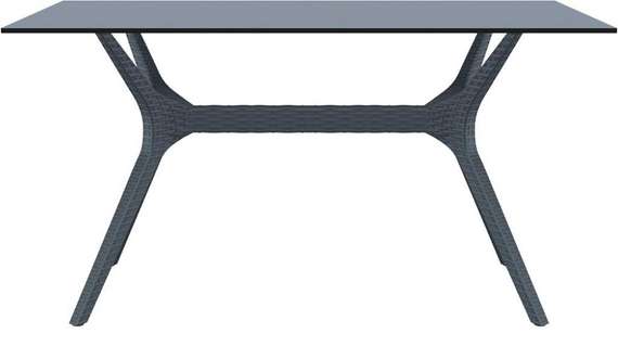 Стол Ibiza Table 140х80 см черный
