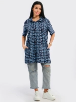 Туника-рубашка хлопок большие размеры