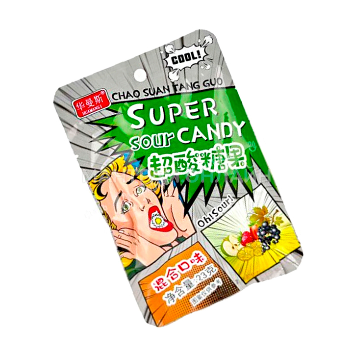 Конфеты кислые Chao Suan Tang Guo Super Sour Candy вкус ассорти 23 г