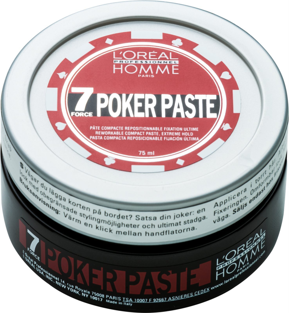 L’Oréal Professionnel Homme 7 Poker - моделирующий крем для волос с очень сильной фиксацией /   75  ml  / GTIN 3474630517790