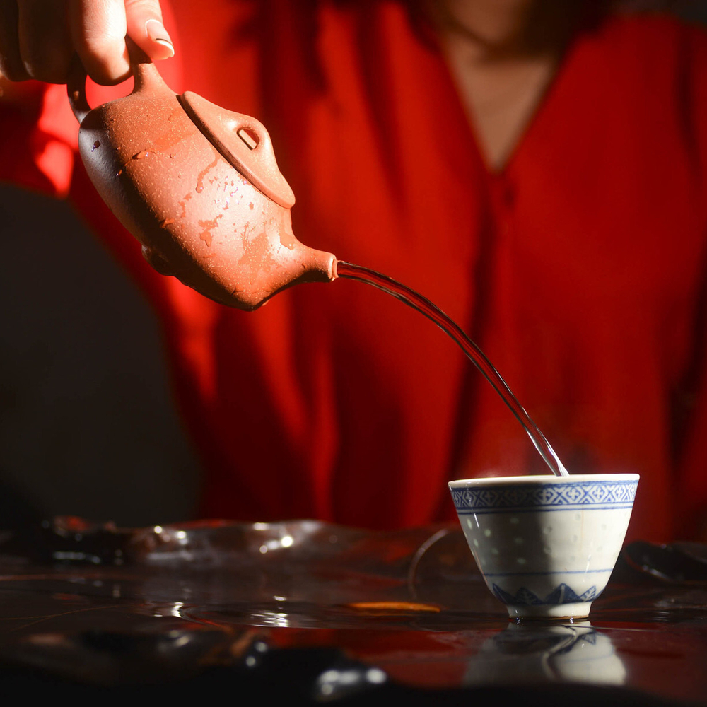 316030 Чайник ИСИН "ШИПЯО" (Каменный Черпак) 200мл, глина красный с песком