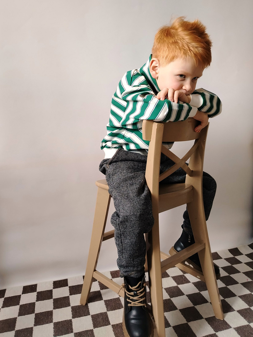 Брюки из трикотажа Mjölk Black Denim