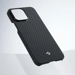 Чехол Pitaka MagEZ Case 3 для iPhone 14 Pro (6.1"), черно-серый, кевлар (арамид) KI1401P