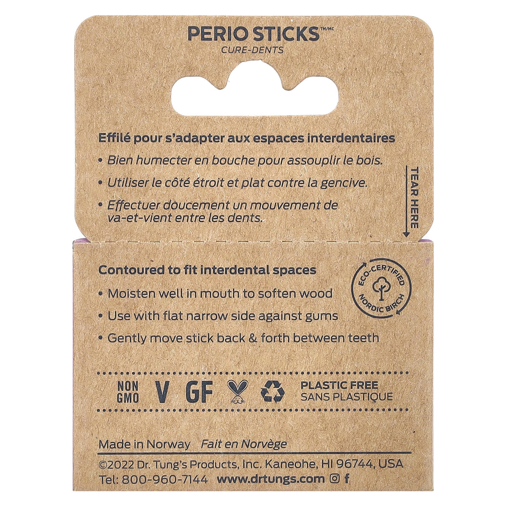 Dr. Tung's, Ecosentials™, Perio Sticks™, X-Thin, 100 стик-стиков