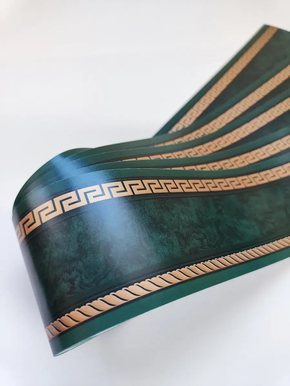 Бордюр для обоев бумажный 6 см окантовка лента зеленый