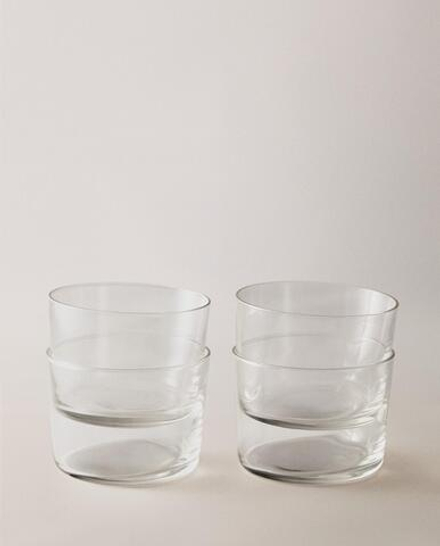 Zara Home стакан из стекла, цвет прозрачный, 8.2 см