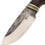 Нож кузница Семина Разделочный, кован.ст 95х18, со следами ковки,литье, венге