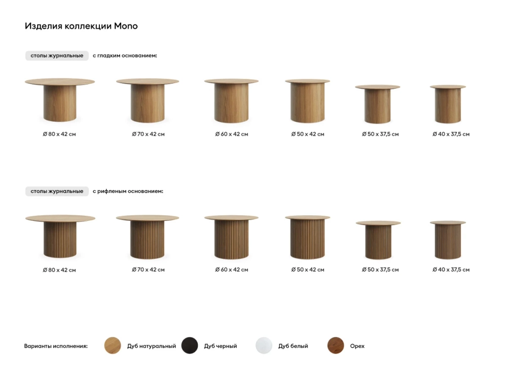 Стол журнальный Mono D50/D29/H37,5