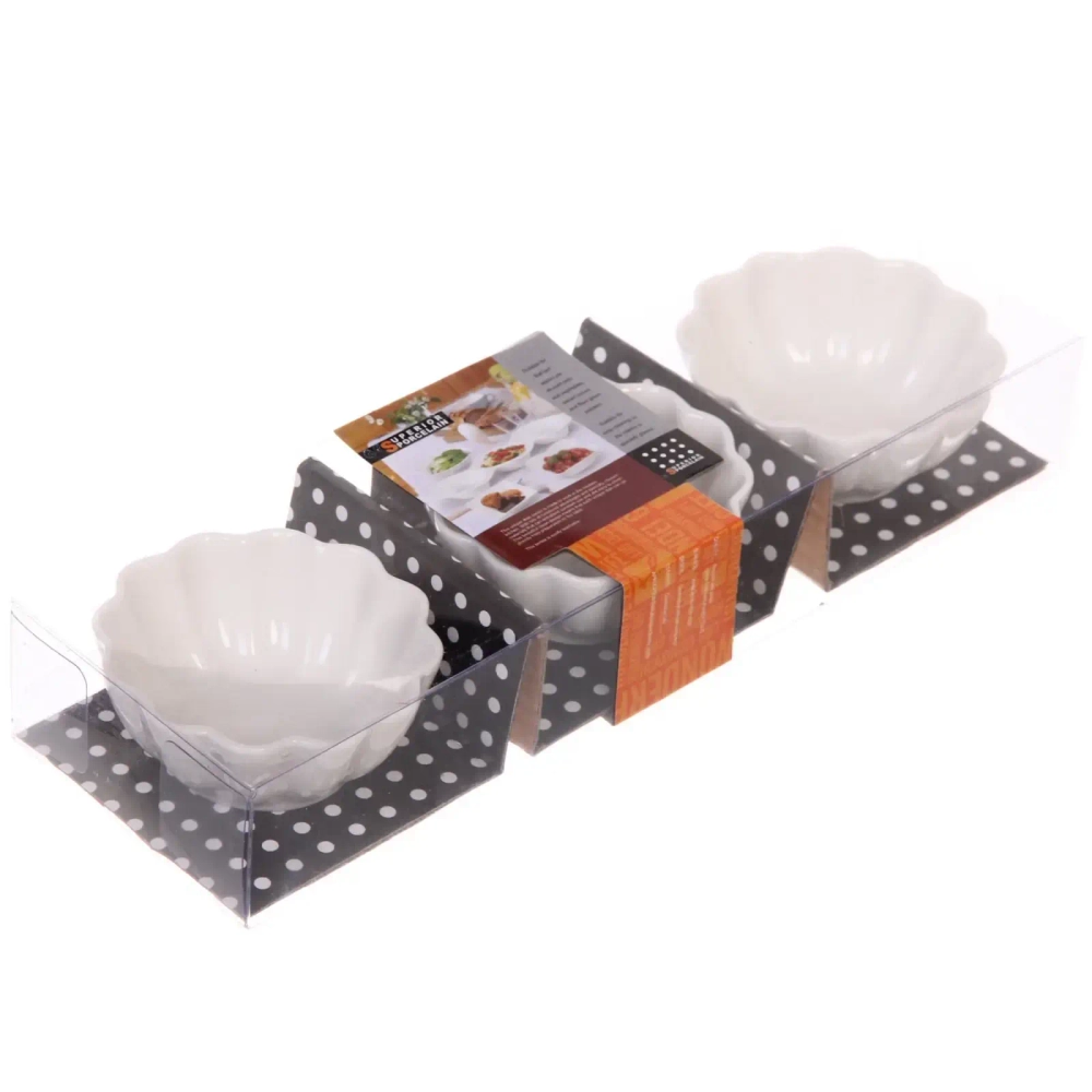 Набор соусников «White magic» 3шт «Цветок»