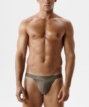 Мужские трусы (1шт) танга Atlantic MP-1591, микромодал, темно-серый