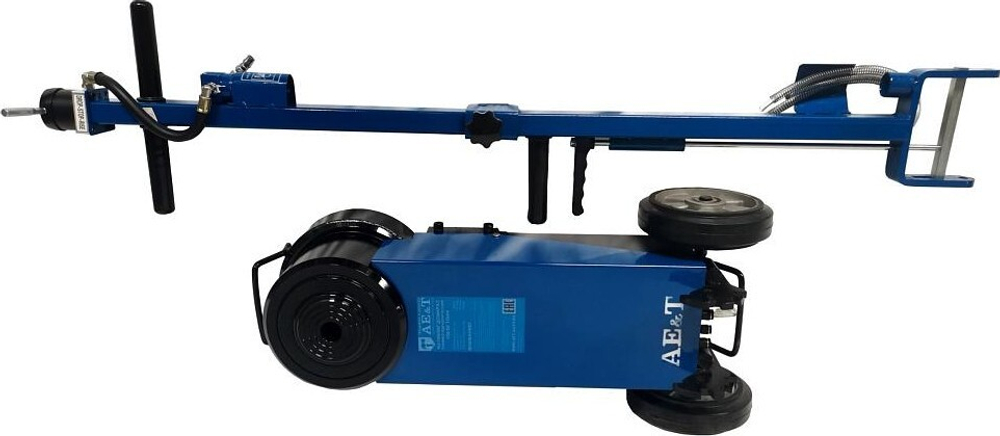 Домкрат пневмо-гидравлический подкатной AE&T HJ-100/50F профессиональный, складной