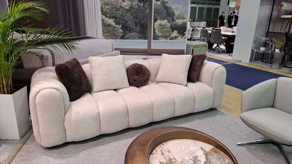 Четырехместный диван Marshmallow, 262 см, светло-бежевый