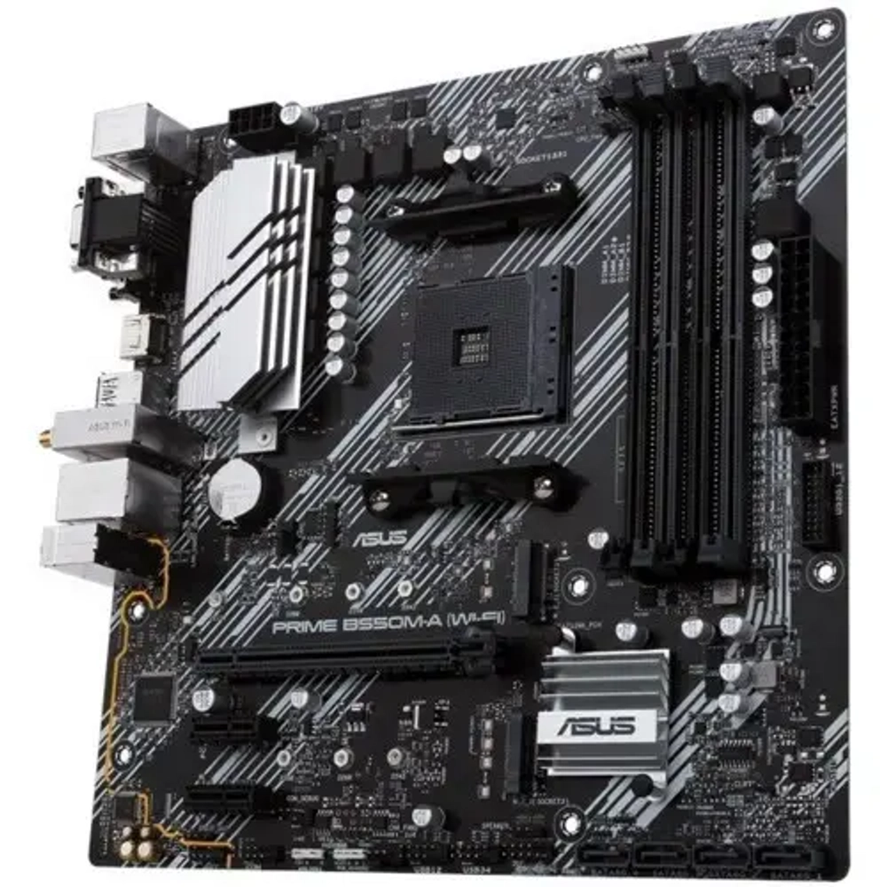 Материнская плата ASUS PRIME B550M-A AM4 4xDDR4 4xSATA3 RAID 2xM.2 DVI-D D-Sub HDMI mATX (PRIME B550M-A)