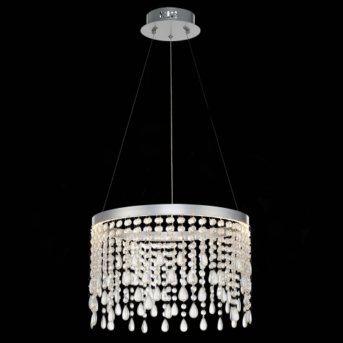 SL6201.103.24 Люстра подвесная ST-Luce Серебристый/Прозрачный LED 1*24W 3000K/4000K/6000K