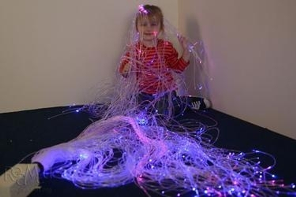 Фиброоптическое волокно, для работы требуется источник света