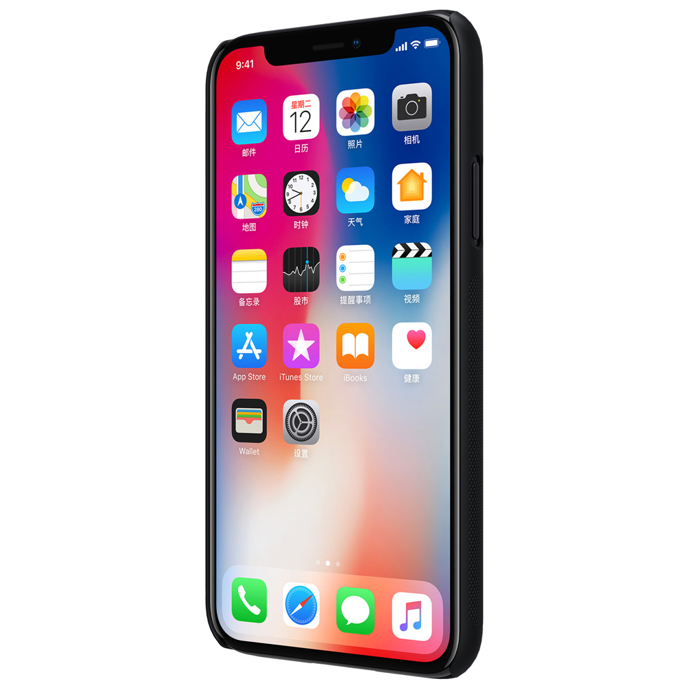 Тонкий жесткий чехол от Nillkin для смартфона iPhone X и XS, серия Super Frosted Shield