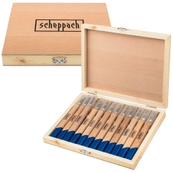 Стамески фигурные, набор 12пр. Scheppach Sch-25530