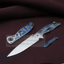 Нож Широгоров Кастом Флиппер 95 Т-узорфотография - 13