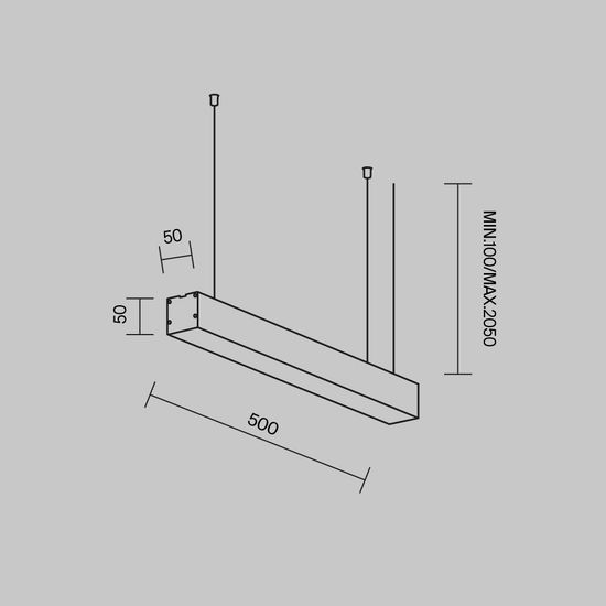 Линейный светильник Technical LL312025