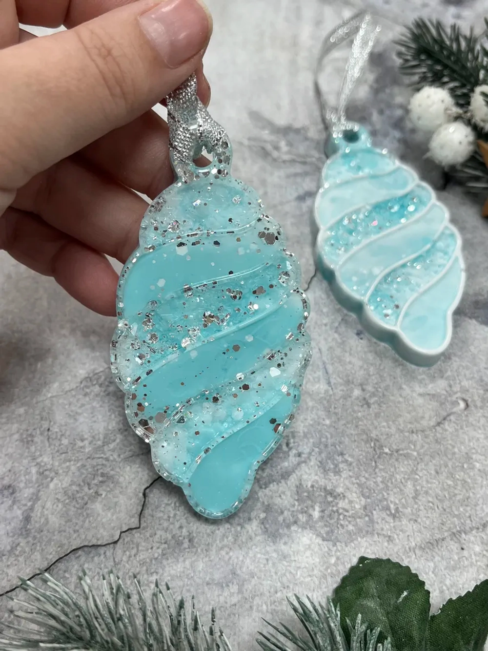 Набор новогодних елочных игрушек Шишка