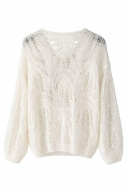 MOHAIR кофта - белый