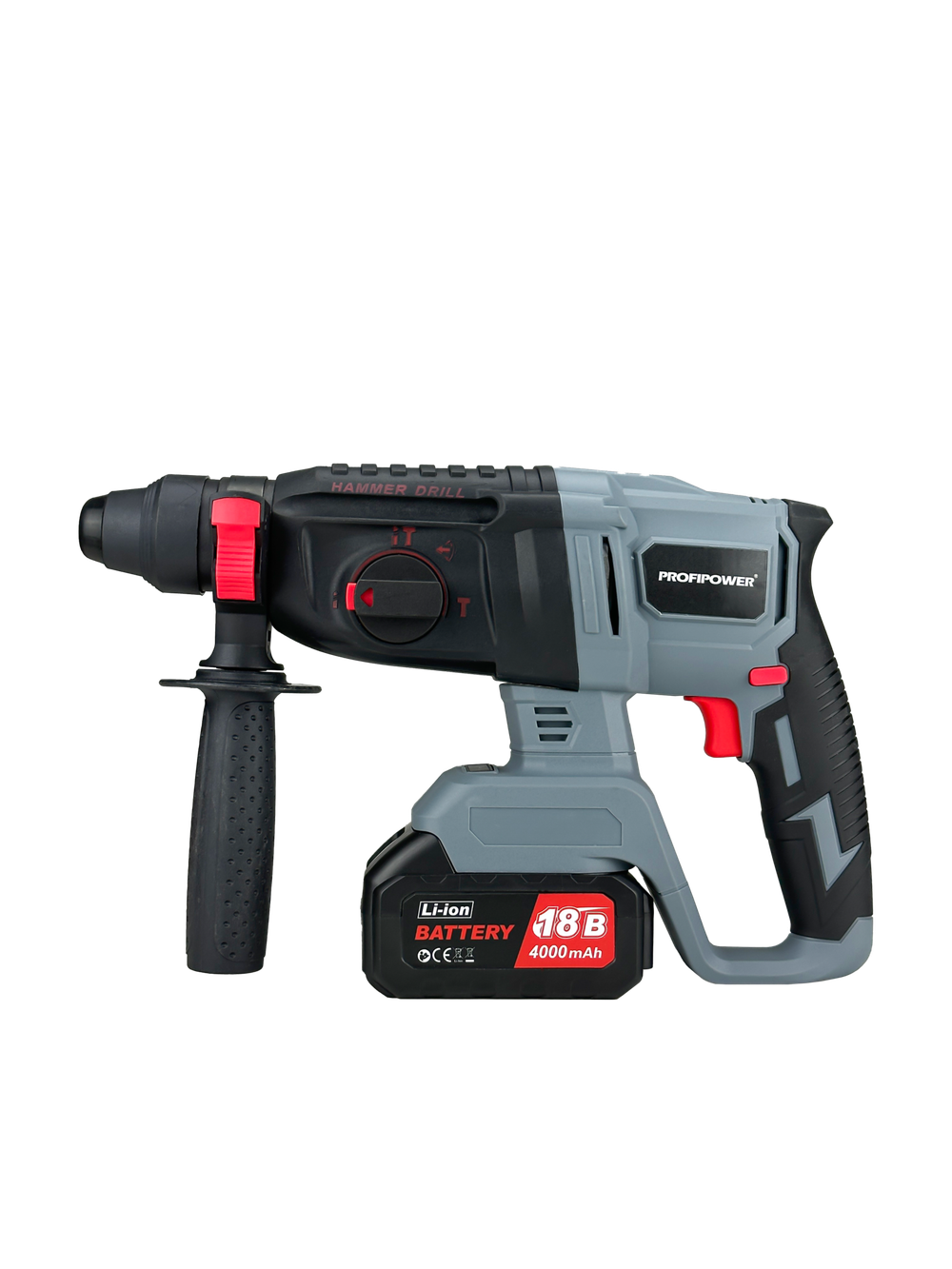 Аккумуляторный бесщеточный НАБОР 3в1 PROFIPOWER ProfiSet 3D18 (Li-ion-2шт, 4Ач, З/У, в кейсе, E0080, E0081, T0058)