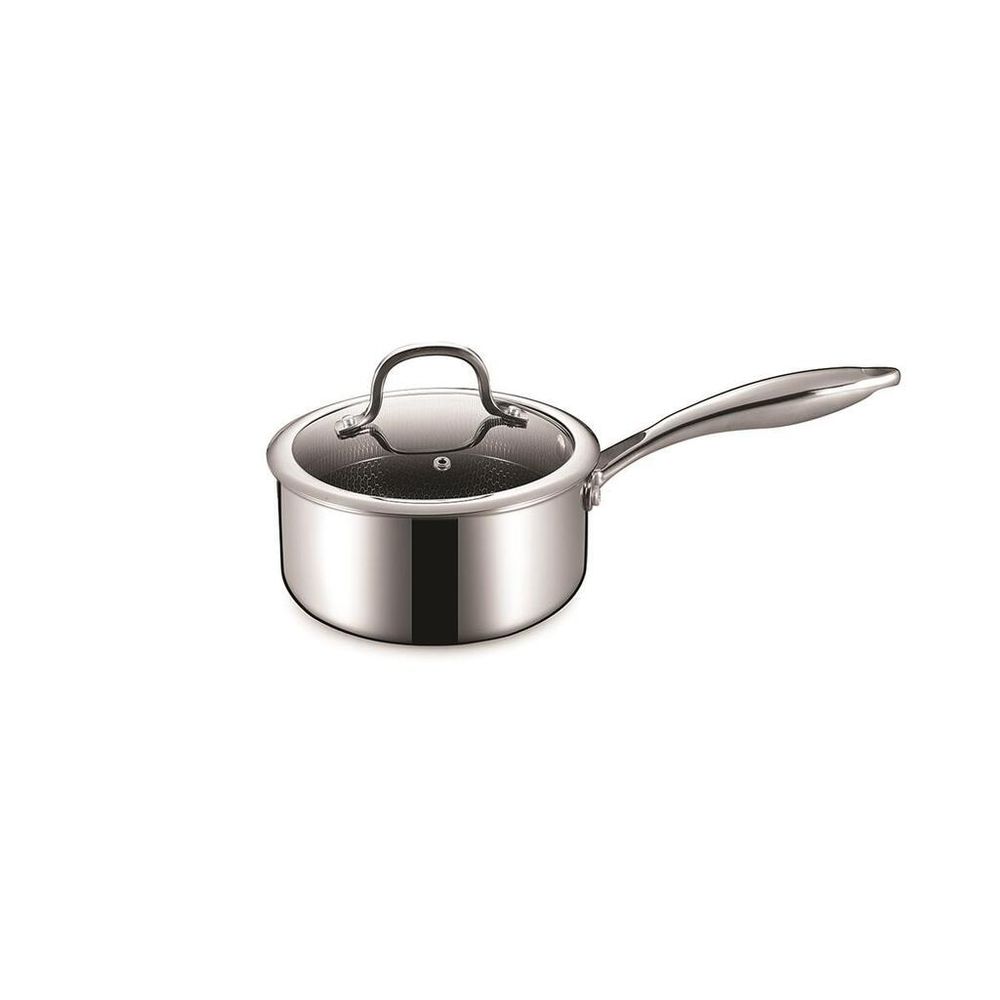 Сотейник 1,4 л с крышкой 16/13,5*13 см New Kitchen Honeycombs нерж. с антиприг. покр. ИНДУКЦИЯ