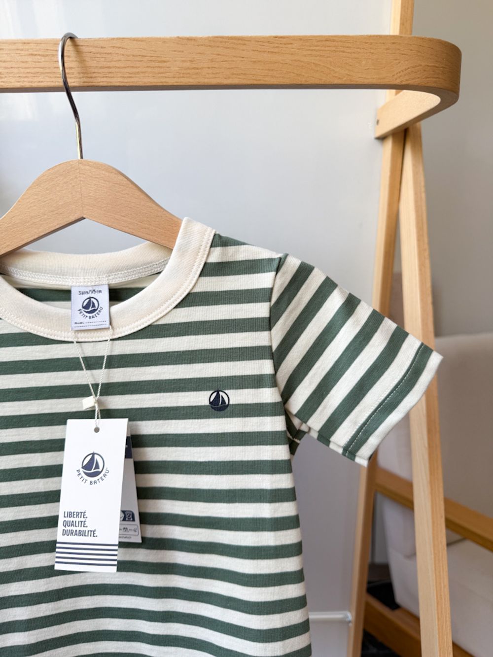 Новая хлопковая футболка Petit Bateau, 98