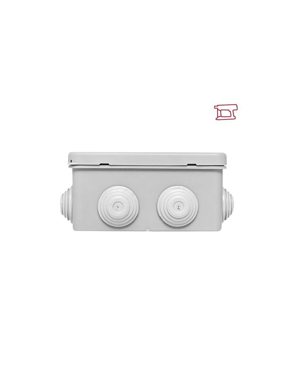 Коробка распределительная КМР-030-014 100х100х50 IP55 с крышкой для прямого монтажа 10 мембранных вводов сер. EKF plc-kmr-030-014