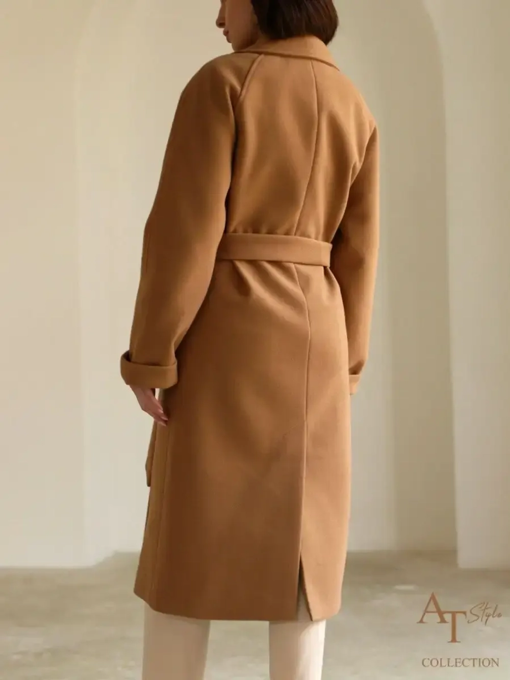 Пальто драповое шерстяное