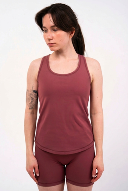 Спортивная майка из бифлекса с топом внутри