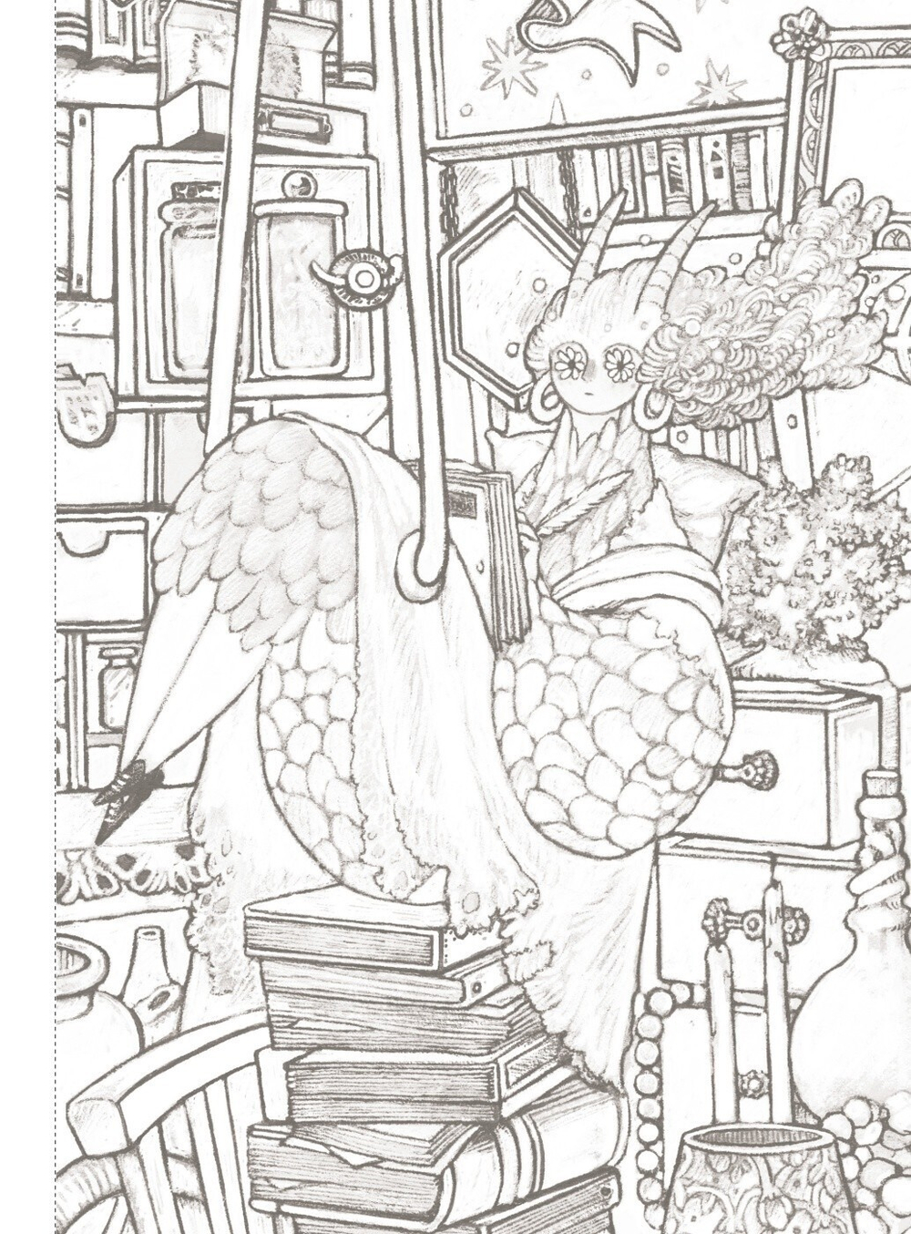 Encyclopedia of Strange Diseases. Coloring book