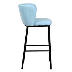 Стул барный Bergenson Bjorn Foggy букле голубая пудра