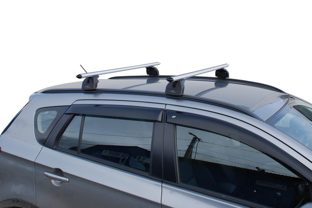 Багажник  "LUX" с дугами 1,2 м  аэро  для Toyota Fortuner 2015-... г.в.  с низким рейлингом