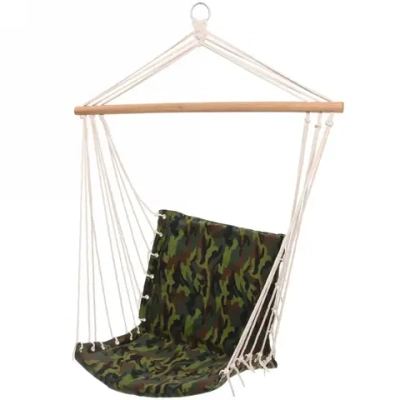 Гамак-кресло «Трон» 96*55*45*90см х\б с деревянной перекладиной